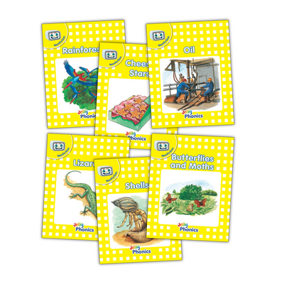 Jolly Phonics Readers, Nonfiction, Yellow Level (pack of 6)